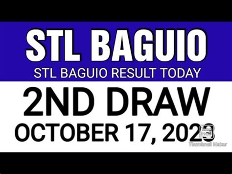 stl baguio result today 3pm|STL RESULTS TODAY .